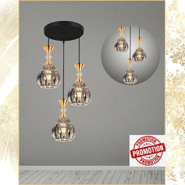 Lampe suspendue verre fumé foncé
