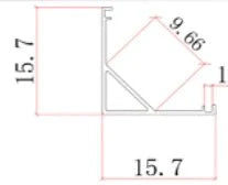Profilé LED 1616 Cornner